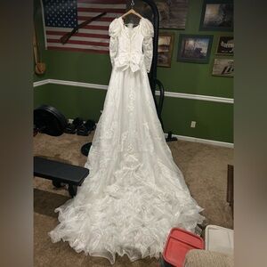 Vintage Mori Lee Ivory Beaded Wedding Dress